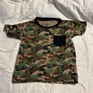 Eighty Eight Green and Black Camo Short‎ Sleeve Dino Tee
